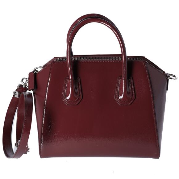 GIVENCHY Antigona Small Handbag Oxblood Patent Leather - Picture 3 of 8
